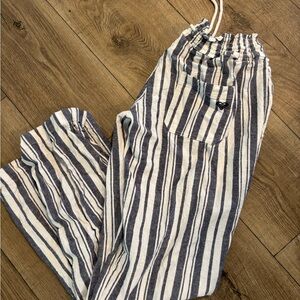Roxy Blue and White Striped Women's Pants
